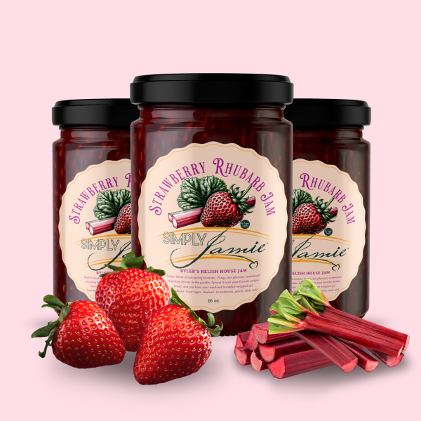 Strawberry & Rhubarb Jam | 3-Pack